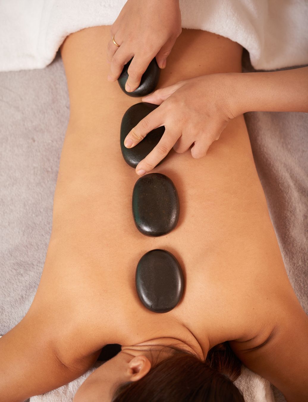 hot stone therapy