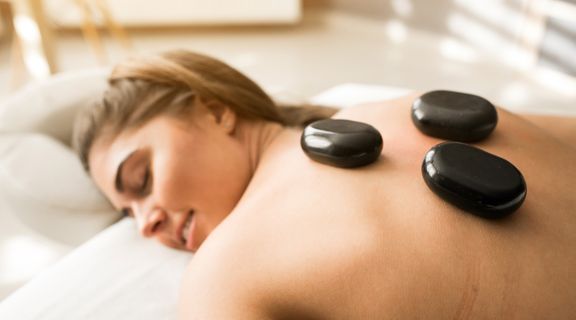hot stone therapy